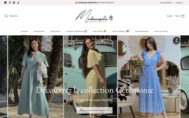 Mademoiselle Marcelle storefront