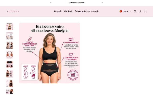 Maelyna.com storefront