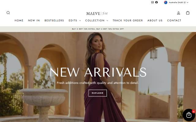 Maeve | The Label storefront