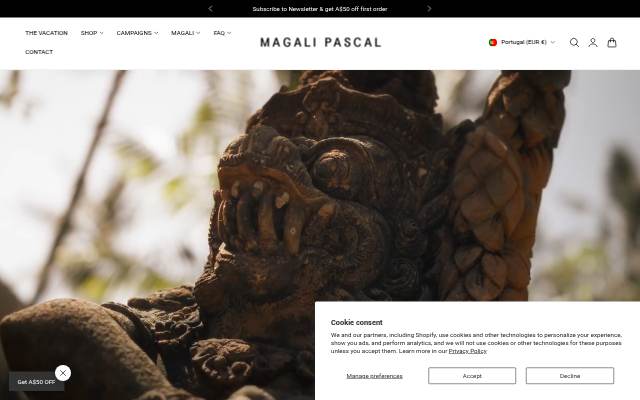 Magali Pascal storefront