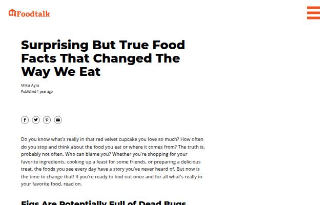 Montra da FoodTalkDailyMagazine