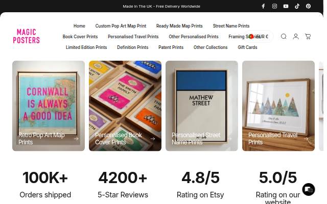Magic Posters storefront