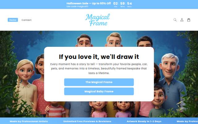Magical Frame storefront