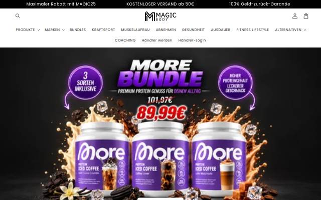 Magic Body storefront