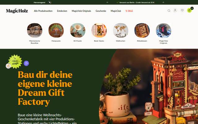 MagicHolz storefront