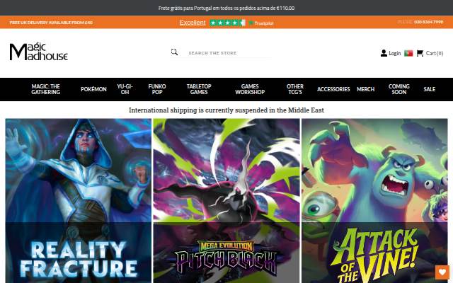 Magic: The Gathering, Pokémon Cards &amp; More storefront
