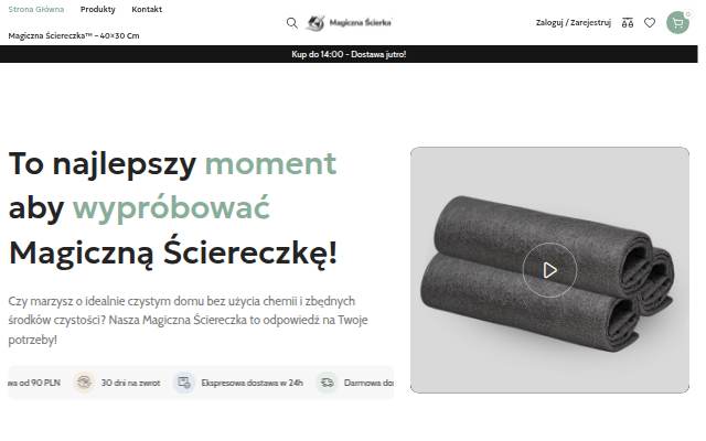 Magiczna Ścierka - Rewolucja w sprzątaniu, bez smug i chemii. storefront