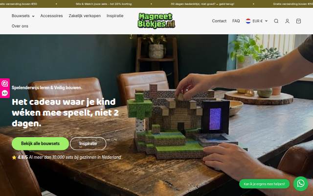 magneetblokjes storefront
