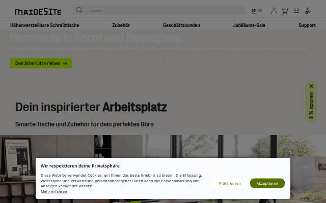 Maidesite storefront