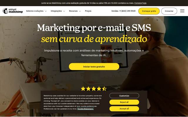 Mailchimp storefront