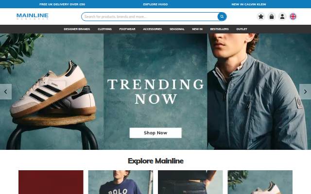 Mainline Menswear storefront