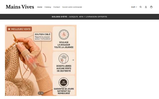 Mains Vives storefront
