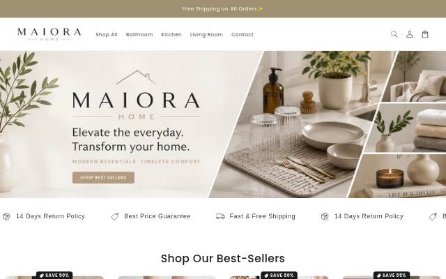 Maiora Home storefront