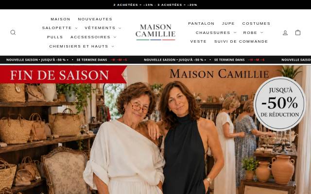 Maison Camillie storefront