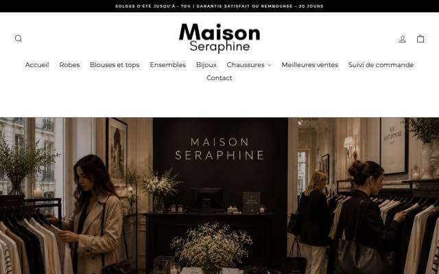 Montra da Maison Seraphine