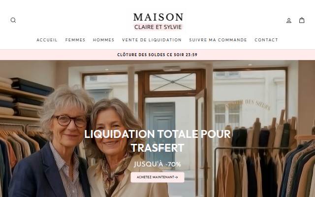 Maison Claire et Sylvie storefront