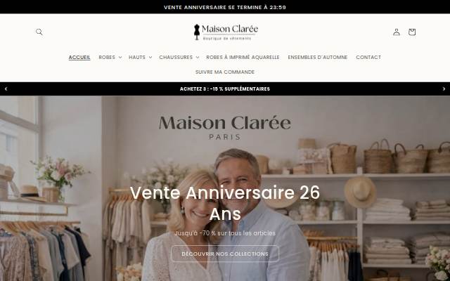 Maison Clarée storefront