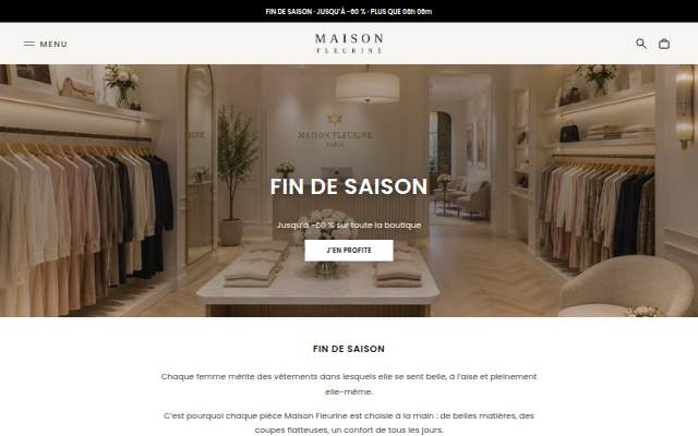 Maison Fleurine storefront