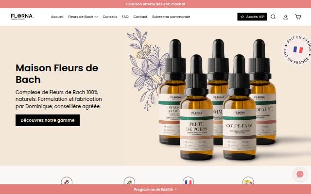 Montra da Maison Fleurs de Bach