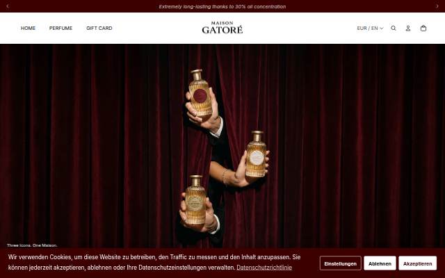 Startseite von GATORÉ