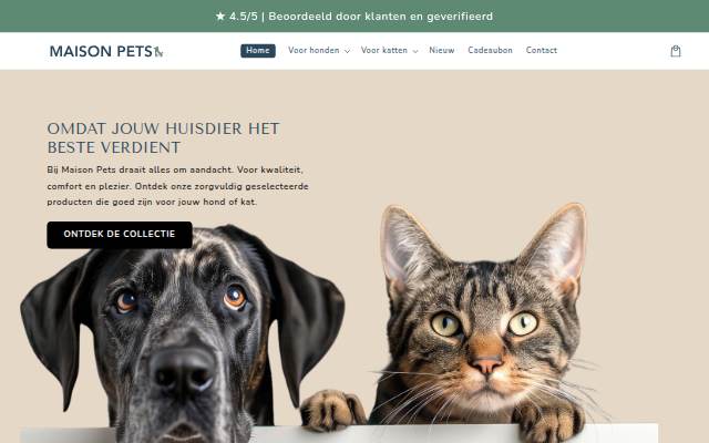 Maison Pets storefront