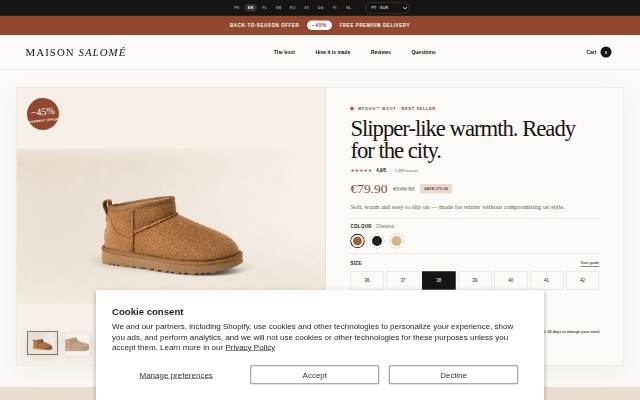 Warm MyUGG™ Ankle Boots storefront