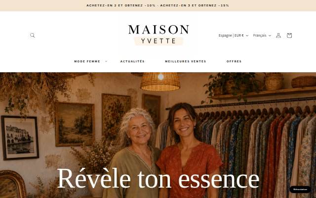 Maison Yvette storefront