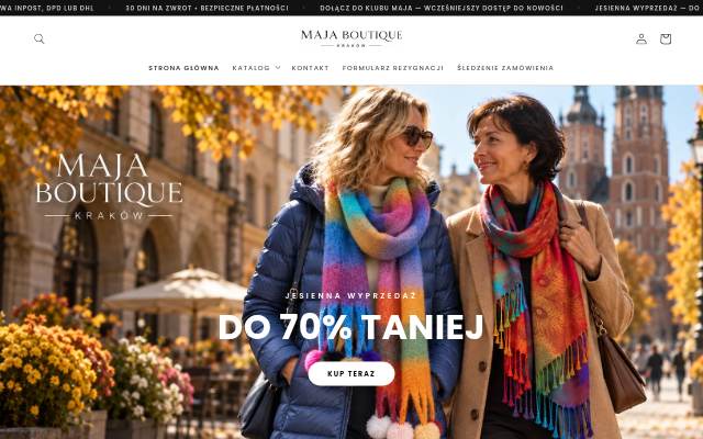 Maja Boutique Kraków storefront