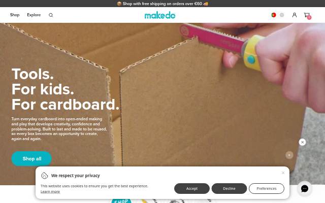 Makedo storefront