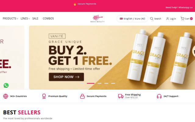 Make Beauty International storefront
