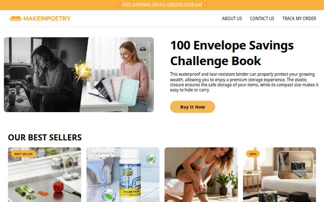 makeinpoetry.com storefront