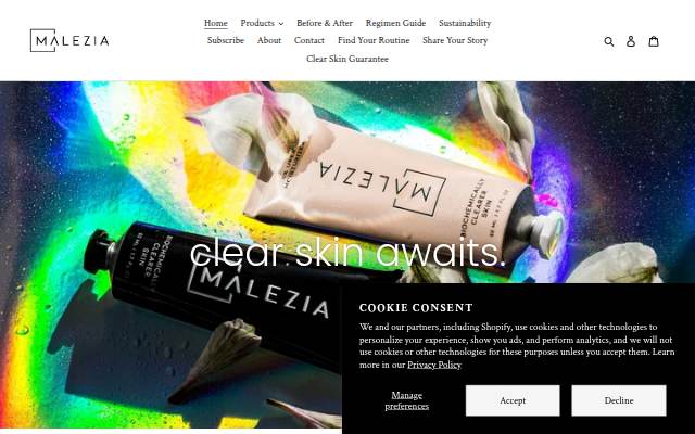 Malezia storefront