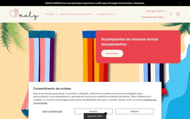 Maly Socks storefront