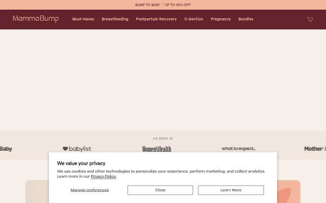 MammaBump storefront