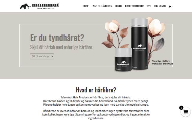 Mammut Hair Products storefront