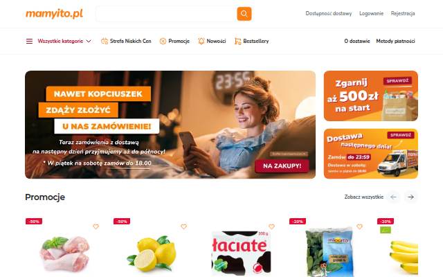 Zakupy Spożywcze Online Z Dostawą do Domu I Biura Warszawa storefront