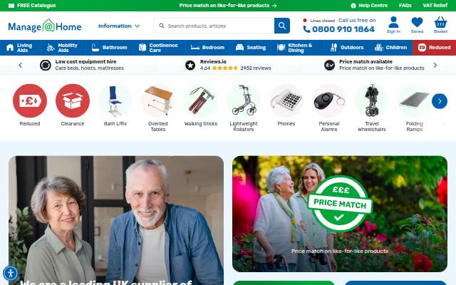 Manage At Home storefront