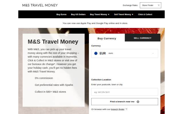 Travel Money storefront