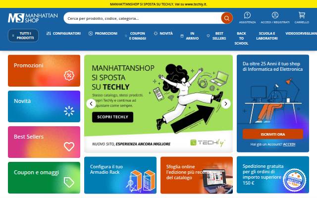 Shop Informatica, Elettronica e accessori PC storefront