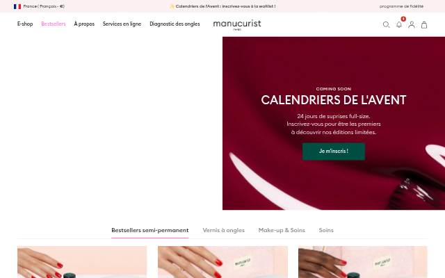 Manucurist storefront