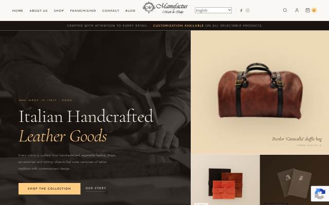 Manufactus storefront