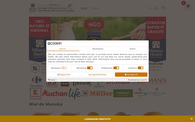 ManukaShop.fr storefront