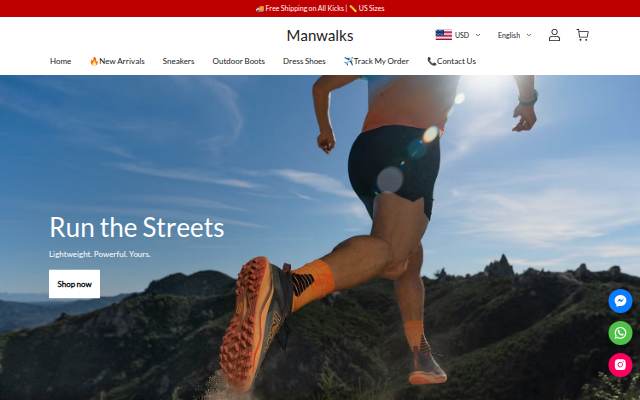 Manwalks storefront