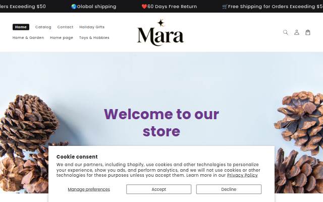 Mara storefront