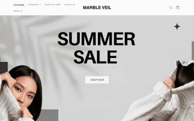 Marble Veil storefront