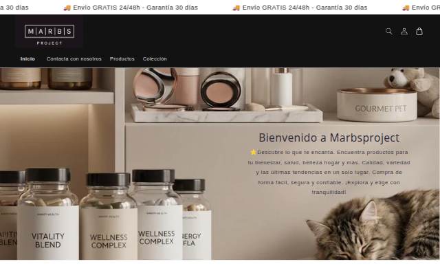 Marbs Project storefront