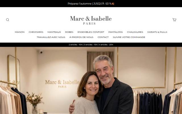 Marc &amp; Isabelle Paris storefront