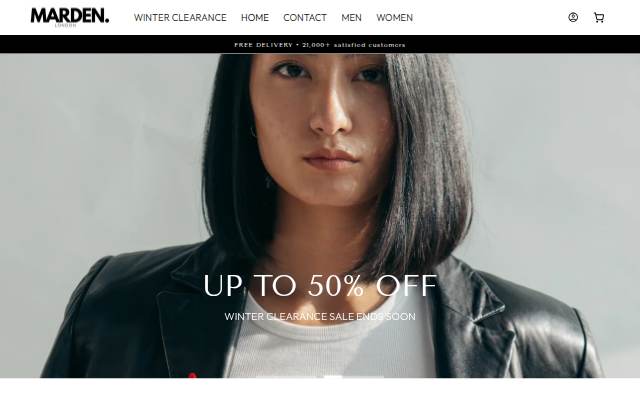 Marden London storefront