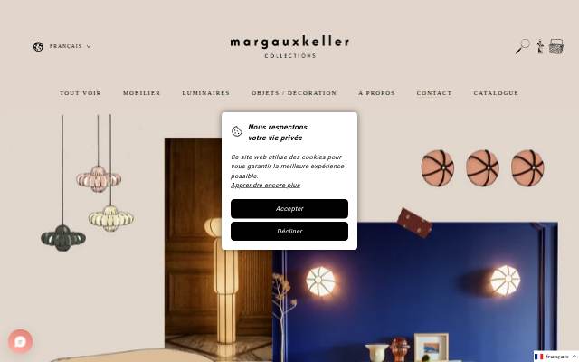 Margaux Keller Collections storefront