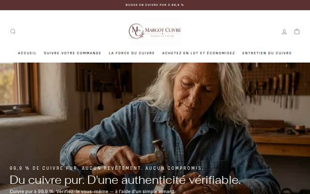 Montra da Margot Cuivre